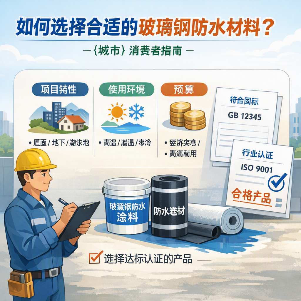 如何判定玻璃钢防水材料的合格标准？ 北海 消费者指南